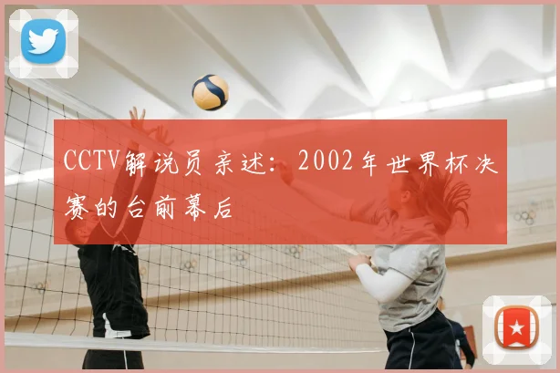 CCTV解说员亲述:2002年世界杯决赛的台前幕后